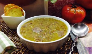 Lentejas pardinas con carrilleras