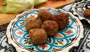 Falafel de lentejas y zanahorias