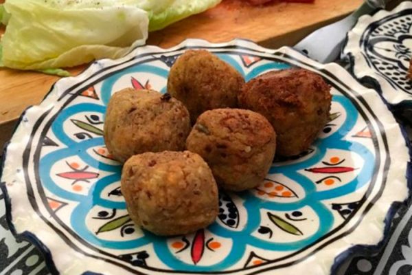 Falafel de lentejas y zanahorias